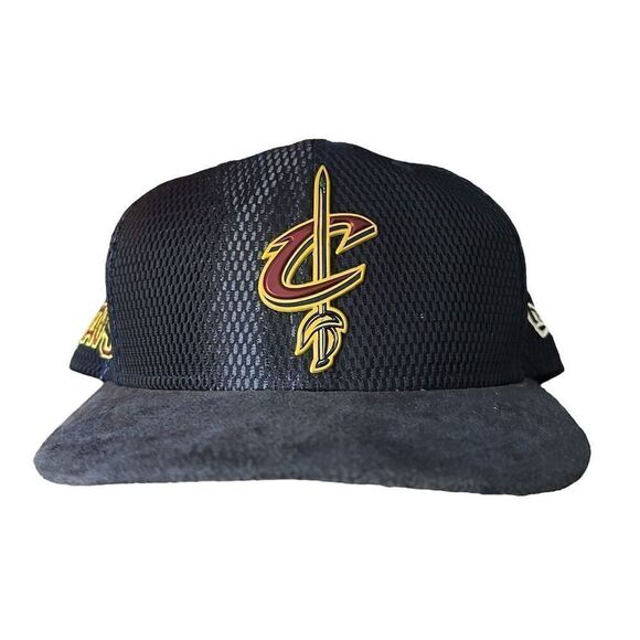 Cleveland‎ Cavaliers New Era 9FIFTY Snapback Hat Black Suede Bill Unisex - Picture 1 of 6